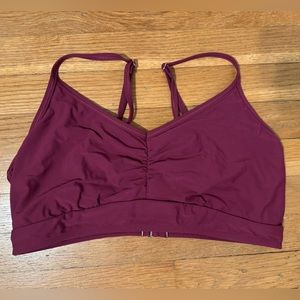 CALIA strappy ruched bikini top